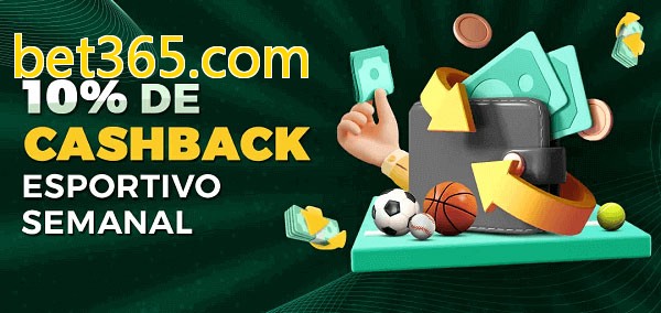 10% de bônus de cashback na bet365.com